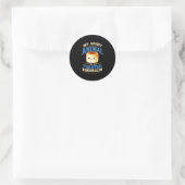 Gegrillte Marshmallow-Lagerfeuer-S'mores Runder Aufkleber (Tasche)
