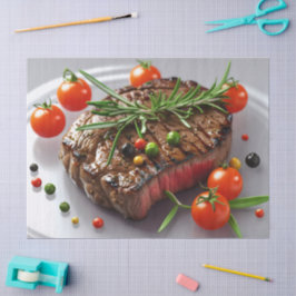 Gegrillte Steak-Eleganz Seidenpapier
