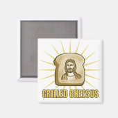 Gegrillter Cheesus-Magnet Magnet (Vorderseite/Rückseite)
