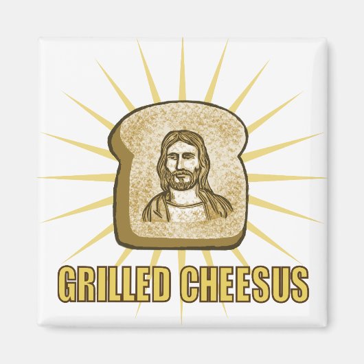 Gegrillter Cheesus-Magnet Magnet (Vorne)