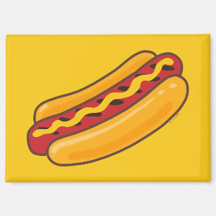 Gegrillter Hot Dog Magnet