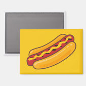 Gegrillter Hot Dog Magnet (Vorderseite/Rückseite)