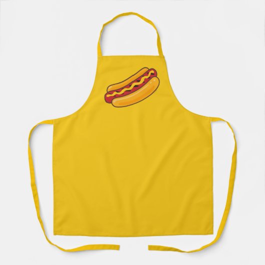 Gegrillter Hot Dog Schürze (Vorderseite)