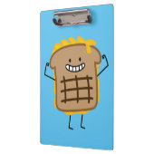 Gegrillter Käse-Sandwich-Cheddarkäse toastete Brot Klemmbrett (Links)