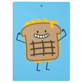 Gegrillter Käse-Sandwich-Cheddarkäse toastete Brot Klemmbrett (Rückseite)