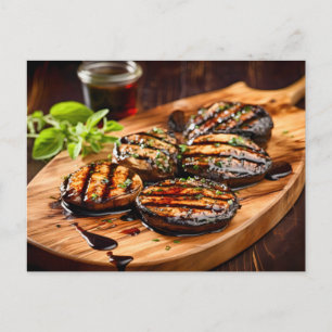 Gegrillter Portobello-Pilz Postkarte