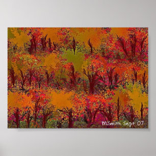 Gegrillter Sharp Cheddar Käse um Mitternacht Poster