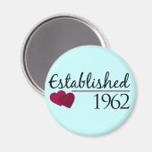 Gegründet 1962 magnet (Vorderseite/Rückseite)