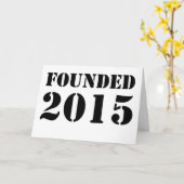 Gegründet 2015 karte (Gelbe Blume)