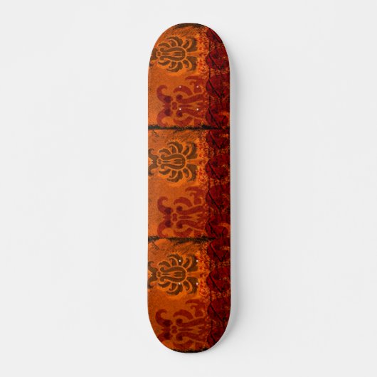 gegrungener Damast Skateboard (Vorne)