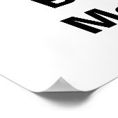 Geh an die Arbeit! — Gummiente mit Krawatte Poster (Ecke)