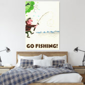 Geh angeln! leinwanddruck (Insitu (Schlafzimmer))