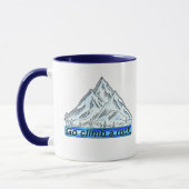 Geh auf einen Felsen. Tasse (Links)