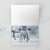 "Geh, Baby! Grußkarte Karte (Innenseite)