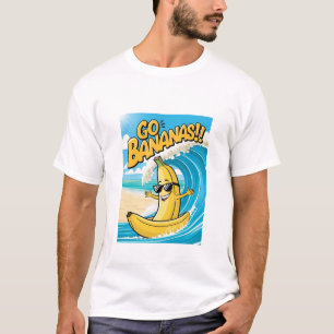 Geh Bananen! Banana surfen Männer T - Shirt