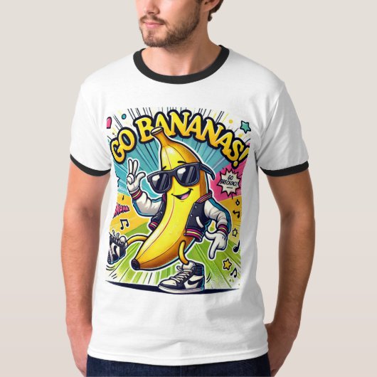 Geh Bananen! Breakdance Edition T-Shirt (Vorderseite)