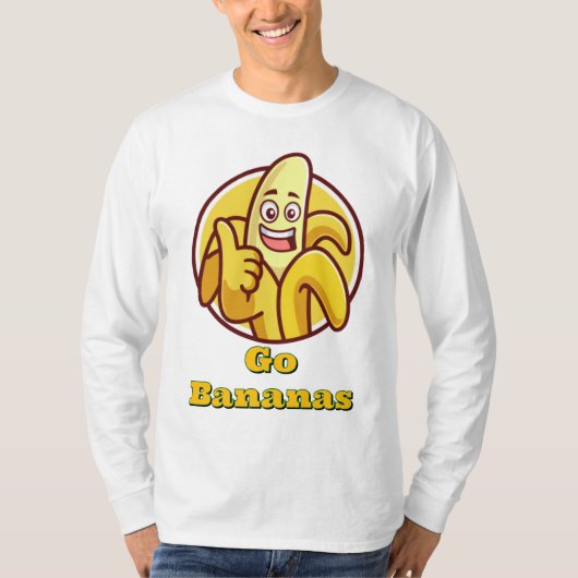 Geh Bananen! Langschläfer-T - Shirt | Fun Graphic  (Vorderseite)