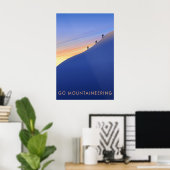 Geh Bergsteigen Reiseplakat Poster (Heimbüro)