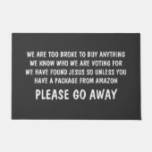 Geh bitte weg! Funny Rude Fußmatte (Vorderseite)