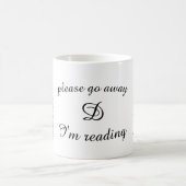 Geh bitte weg, ich lese kaffeetasse (Mittel)