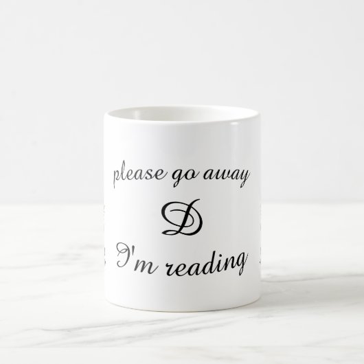 Geh bitte weg, ich lese kaffeetasse (Mittel)