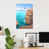 Geh Coasteering Reiseplakat Poster (Heimbüro)