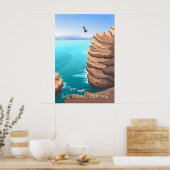 Geh Coasteering Reiseplakat Poster (Küche)