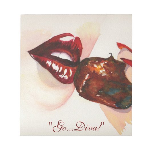 "Geh.. Diva!" Notizblock (Vorderseite)
