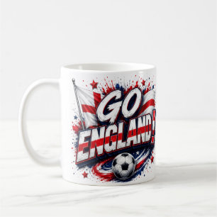Geh England 2026 Fußballfan Kaffeetasse