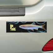 Geh Fisch! Shiner Minnow Autoaufkleber (Auf Auto)