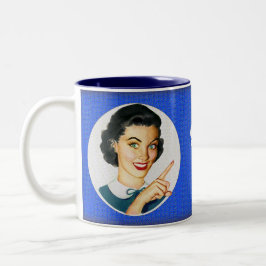 Geh frag deinem Vater! Zweifarbige Tasse