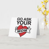 Geh frag deiner Mutter! Karte (Gelbe Blume)