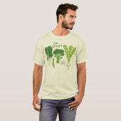 Geh grün! Leafy Green Veggies | Niedliches Gemüse T-Shirt (Vorne ganz)