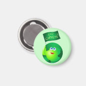 Geh grün! magnet (Vorderseite/Rückseite)