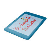 "Geh in den See springen!" Badematte (Schrägansicht)