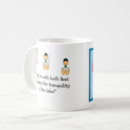 Geh in den See springen! Tasse (Vorderseite Links)