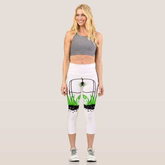 Geh ins Grüne Capri Leggings (Vorderseite)