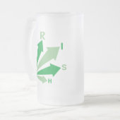 Geh IRISH! Mattglas Bierglas (Vorderseite Links)