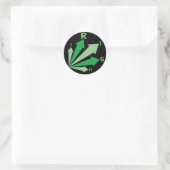 Geh IRISH! Runder Aufkleber (Tasche)