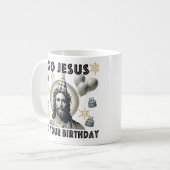 Geh Jesus zu deinem Geburtstag Kaffeetasse (Vorderseite Links)