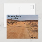 Geh langsam! postkarte (Vorne/Hinten)