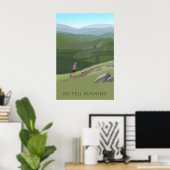 Geh laufen, bis du umfällst Reiseplakat Poster (Heimbüro)
