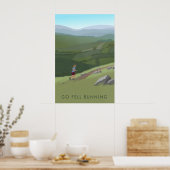 Geh laufen, bis du umfällst Reiseplakat Poster (Küche)