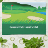 "Geh los!" Golf Lover Kitchen Handtücher (Gefaltet)