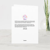 Geh Mädchen, Brecht einen Bauch, Viel Glück! Karte (Rückseite)