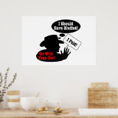 Geh mit deinem Bauch! Poster (Küche)