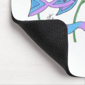 Geh mit dem Fluss! Mousepad (Ecke)