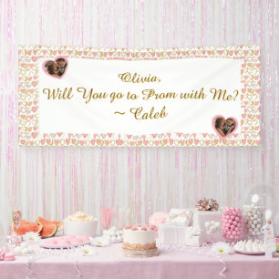Geh mit mir zum Abschlussball Romantischer Promp Banner