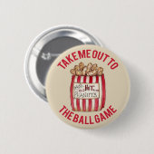 Geh mit mir zum Baseballspiel - Vintage-Button Button (Vorne & Hinten)