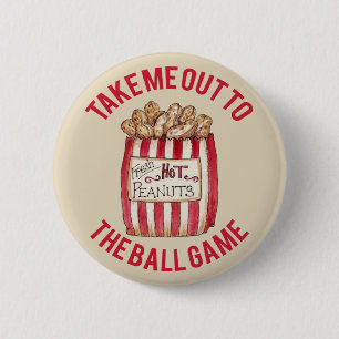 Geh mit mir zum Baseballspiel - Vintage-Button Button